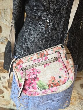 Dana Buchman Floral Crossbody Bag